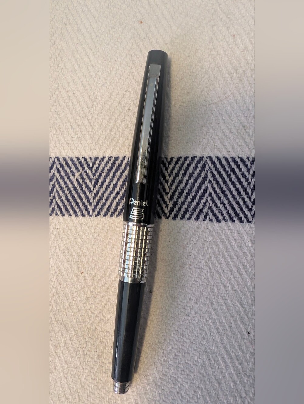 Vintage Pentel Original Kerry 0.5mm P1035 Mechanical Pencil Black Body Cap Style